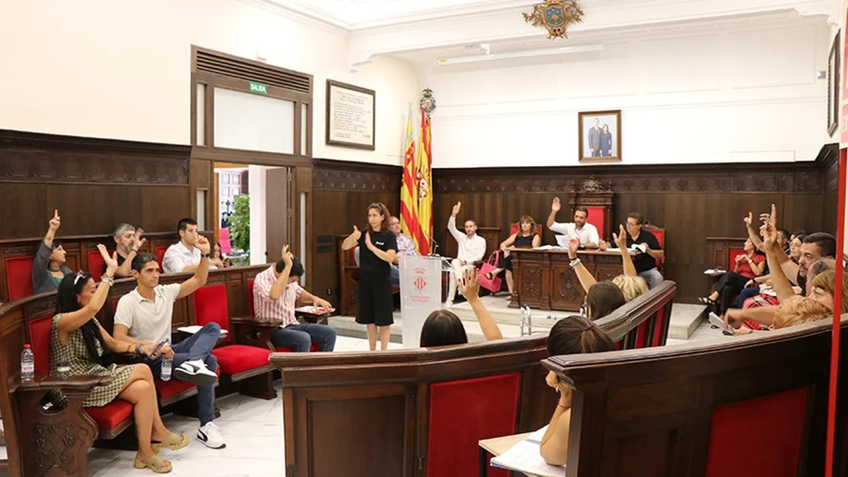 Sesión plenaria del Ayuntamiento de Sagunto