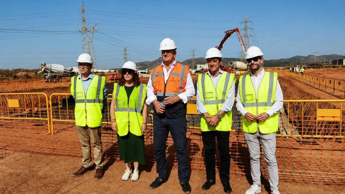 Visita institucional a las obras de la nueva depuradora