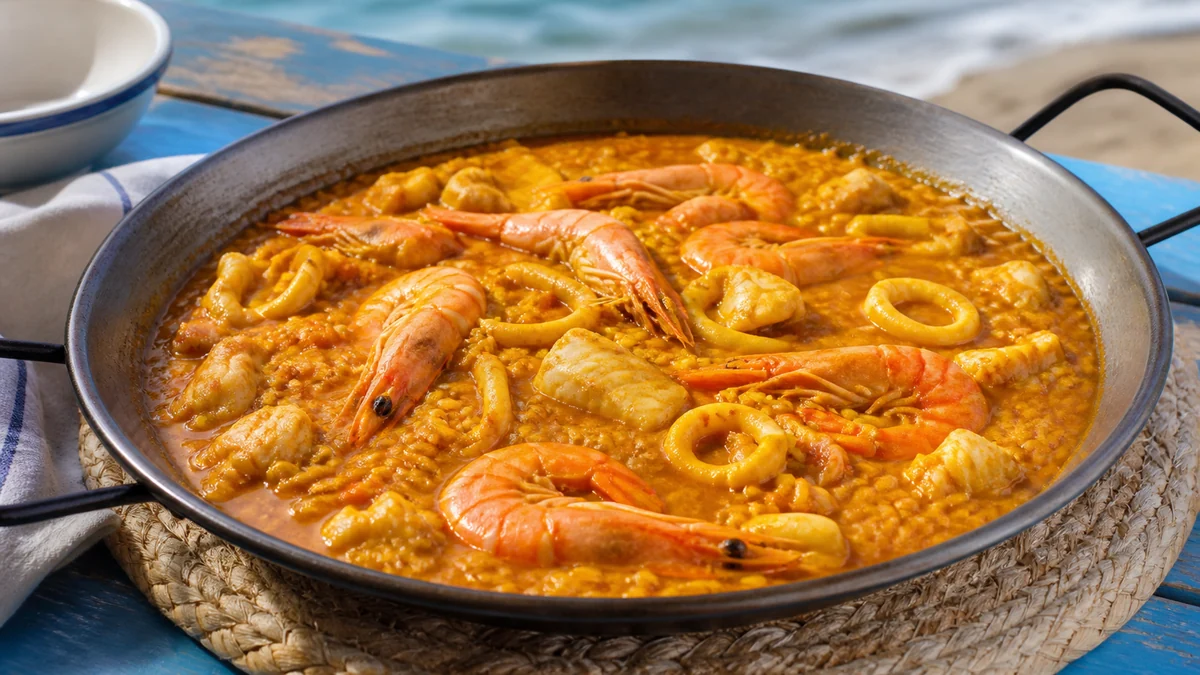 Arroz meloso de pescado y marisco de Canet