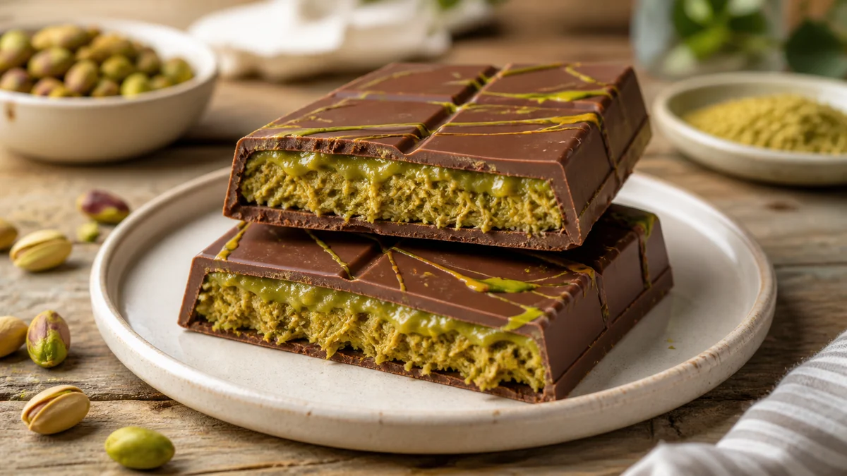 Chocolate de Dubái casero