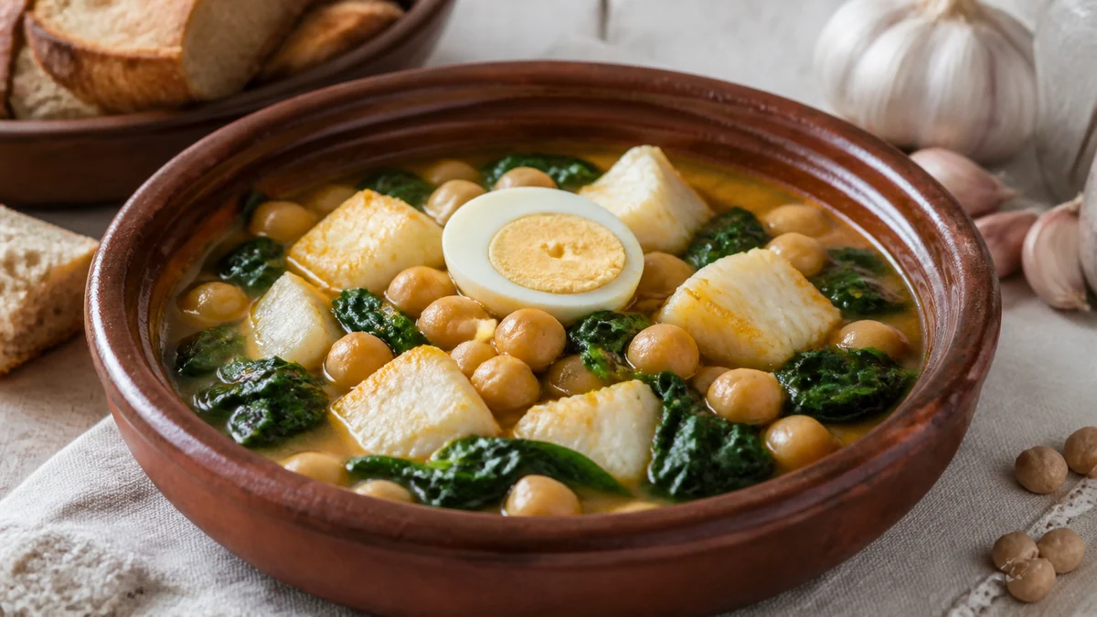 Potaje de garbanzos y bacalao del Camp de Morvedre