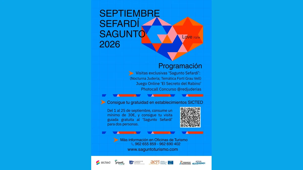 Cartel oficial del Septiembre Sefardí de Sagunto 2026